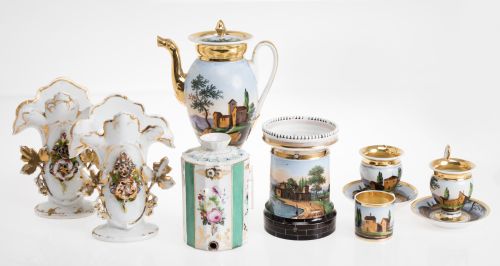 Old Paris porcelain set, France, 19th century