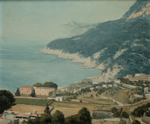 NICOLAS FORTEZA , "Calima en Mallorca", Óleo sobre lienzo