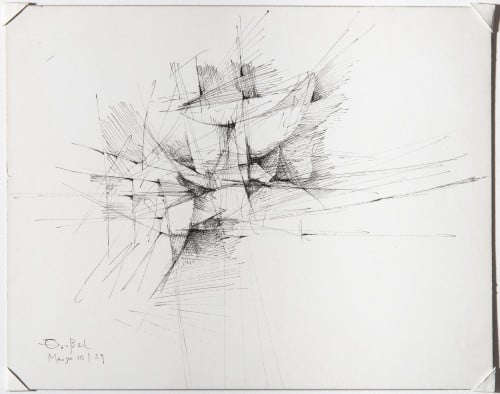 FERNANDO ZÓBEL DE AYALA, "Boceto para el cuadro Arzhaez", 1