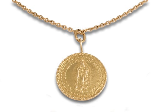 CADENA CON MEDALLA DE NUESTRA SEÑORA DE GUADALUPE