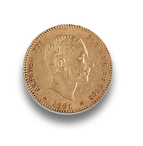 MONEDA DE 25 PESETAS DE ALFONSO XII