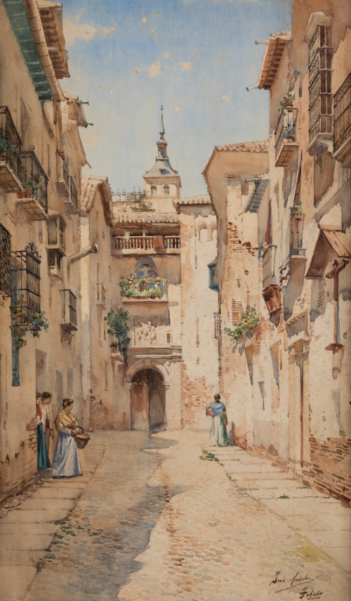 JOSE SADABA RAMOS Andalucia (19th century) "Toledo"