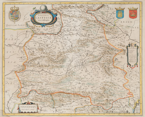 WILLEM JANSZOON  BLAEU, "Utriusque Castiliae nova descripti