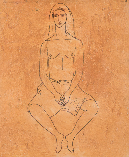 RAMÓN  HERREROS, “Pareja de desnudos femeninos”, 1999, Té