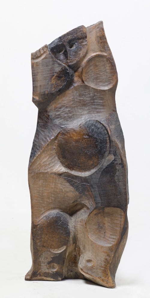 ACISCLO MANZANO, "Figura", 1964, Escultura de madera