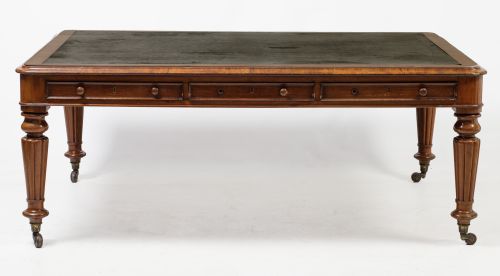 William IV library table, W. Priest, England, mid 19th cent