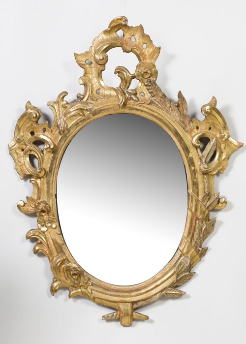 Felipe V style mirror, Spain, 19th century