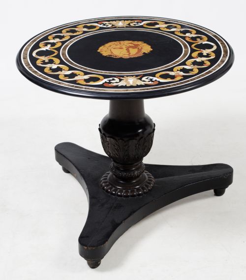 Table with hard stone top, 19th century and later