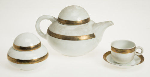 Apean porcelain coffee set, Spain, mid 20th century