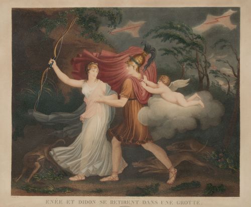 ESCUELA FRANCESA, FRENCH SCHOOL (19th century) "Aeneas and