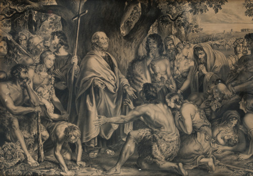 ANONYMOUS (19th century) "Saint Paul preaching to the ancie