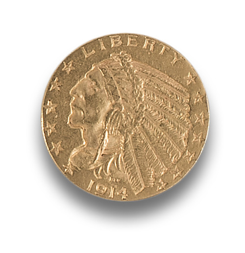 MONEDA DE ORO DE 5 DÓLARES, U.S.A. 1914