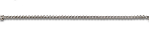 PULSERA RIVIERE DE DIAMANTES, EN ORO BLANCO