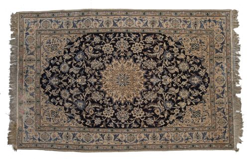 Persian Naein hand-knotted wool rug, early 20th century