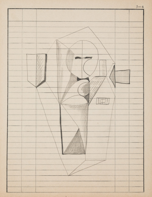 GEORGE TESSON, "Composición cubista"