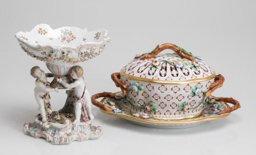 Ginori porcelain potpourri, Naples, 20th century