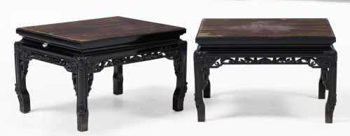 Pair of Chippendale style side tables, Herraiz, Spain, mid