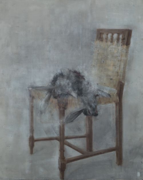 GUILLERMO DELGADO, "Presa en silla", 1970, Óleo sobre lienz