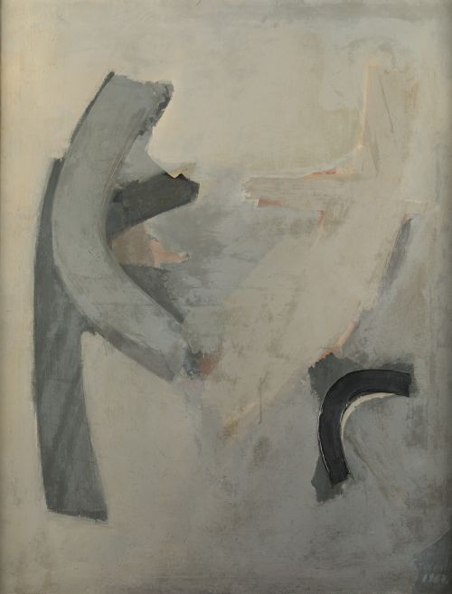 CONSTANTINO GRANDÍO, "Composición", 1962, Óleo sobre lienzo