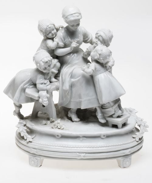 "Maternity" porcelain group, possibly Germany, early 20th c