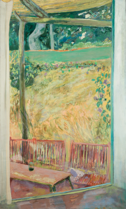 FEHER GEORGE, "Jardín de Ibiza", 1973, Óleo sobre lienzo