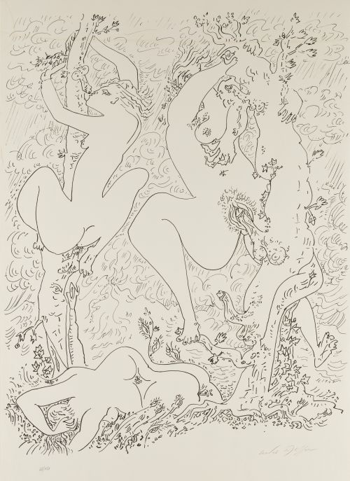 ANDRÉ MASSON, "Serie Terre Érotique", Litografía