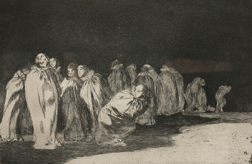 FRANCISCO DE GOYA Y LUCIENTES, "Los ensacados", Grabado a