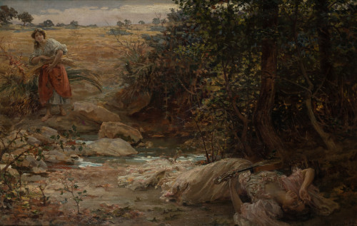 JOSE GARNELO Y ALDA, "Alegoría del verano", 1905, Óleo sobr