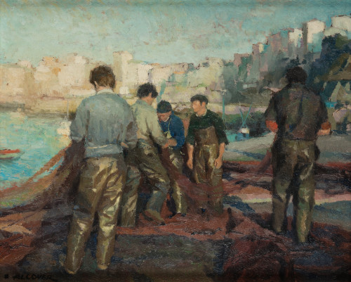 MANUEL MARTINEZ ALCOVER Madrid (1926) / (2020) "Fishermen m