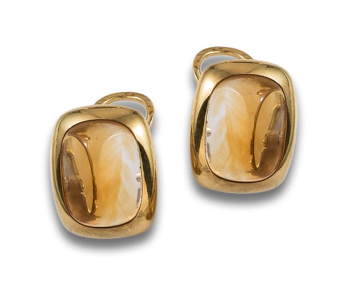 POMELLATO TOPAZ EARRINGS, IN YELLOW GOLD