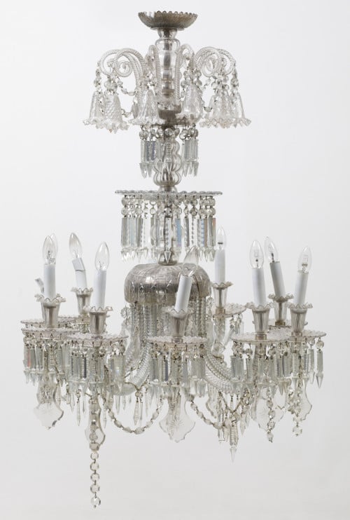 Crystal ceiling lamp, Spain, early 20th century