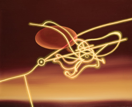 JOEL MESTRE, "Temperamento aereo II", 1999, Óleo sobre lien