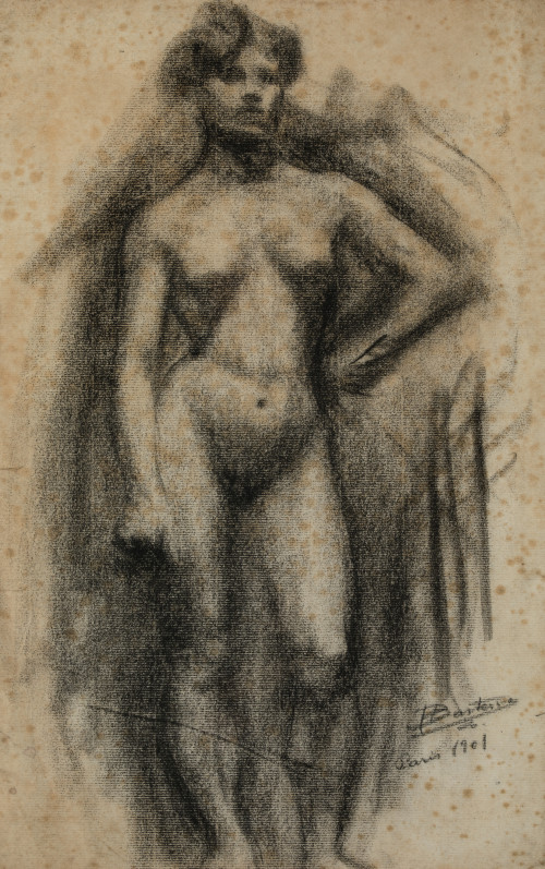 HIGINIO  BASTERRA, "Estudios de desnudos femeninos", 1901,