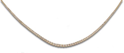 DIAMOND CHOKER, IN YELLOW GOLD