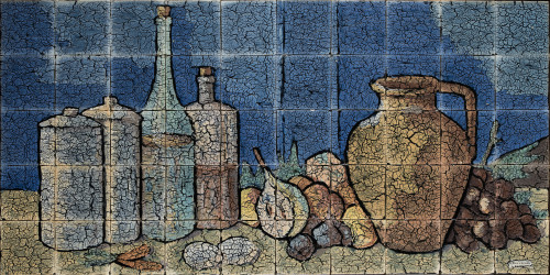 Panel de azulejos Ruiz de Luna "bodegón"