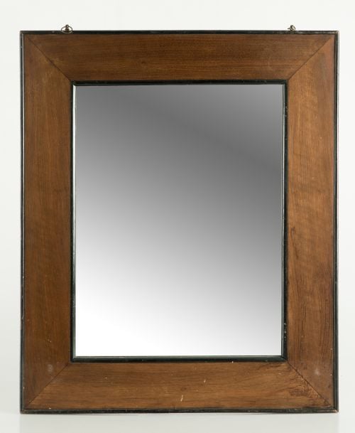 Elizabethan mirror in mahogany wood and ebonized interior a