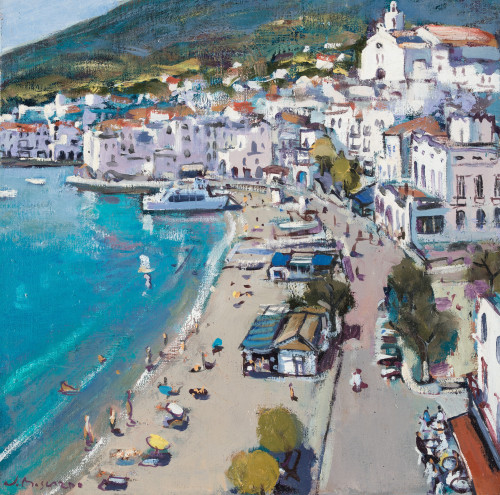 JOSÉP MOSCARDO FERNÁNDEZ, "Cadaqués", 2013, Óleo sobre lien