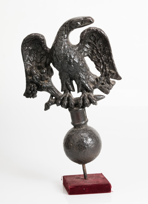 Ancient iron architectural finial, in the shape of an eagle