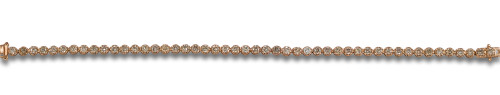 PULSERA RIVIERE DE DIAMANTES Y ORO ROSA