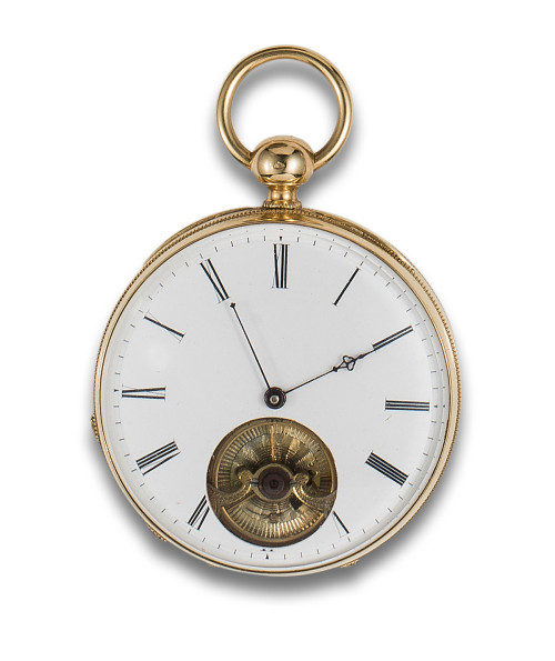 LEPINE YELLOW GOLD POCKET WATCH