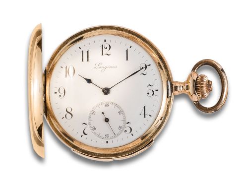 RELOJ DE BOLSILLO SABONETA LONGINES, REPETICIÓN HORAS, CUAR