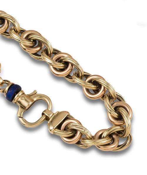 GOLD AND LAPISLAZULI BRACELET