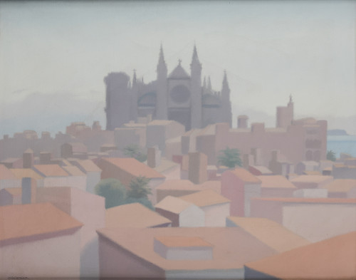 FRANCESC CASADEMONT MERCADER, "Ciutat de Mallorca", 1980, Ó