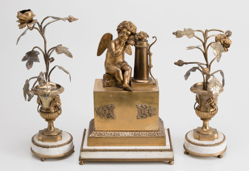 Louis Philippe style desk set, France, early 20th century