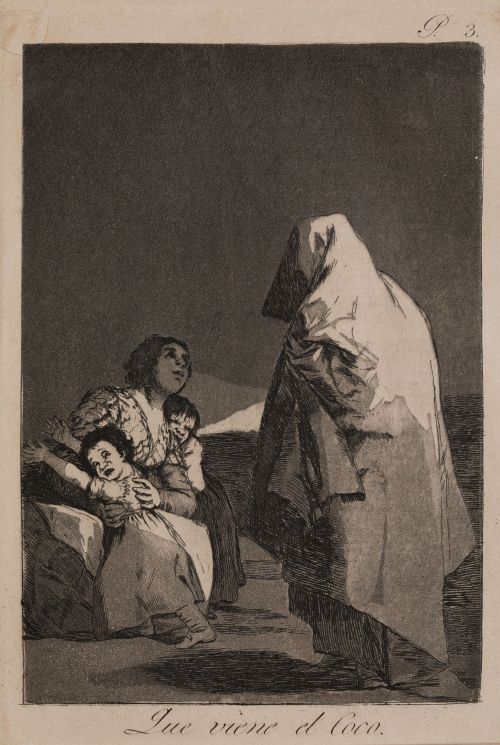 FRANCISCO DE GOYA Y LUCIENTES, "Que viene el coco", Grabado