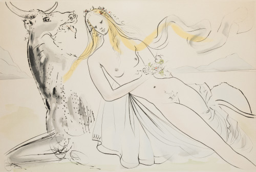 SALVADOR DALÍ Y DOMENECH, “Enlévement d’Éurope”, 1971, Gr