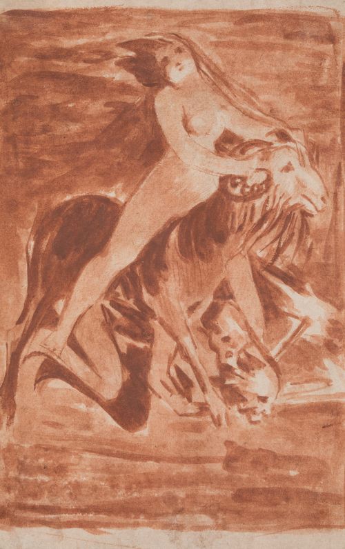 FOLLOWER OF FRANCISCO DE GOYA (19th CENTURY) "Witches&#39; Flig