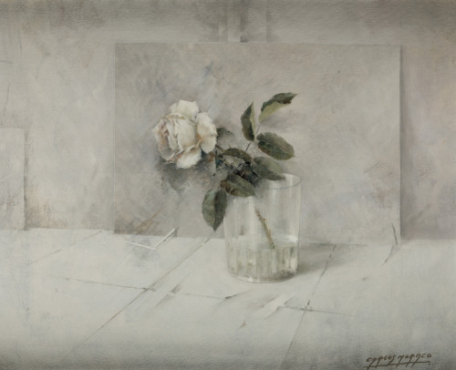 CARLOS MORAGO, CARLOS MORAGO Madrid (1954) "Flower still li