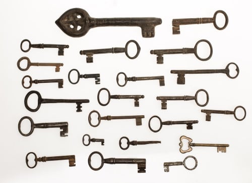 Collection of twenty-three keys from different periods