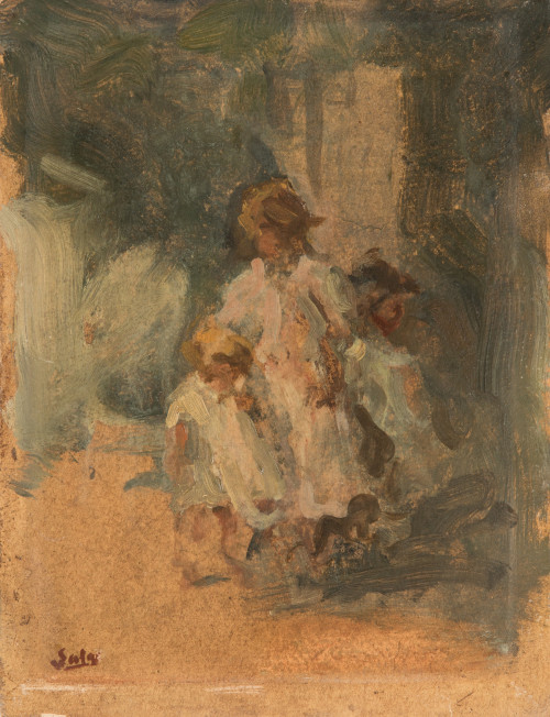 ESCUELA ITALIANA, ITALIAN SCHOOL (19th century) "Children"